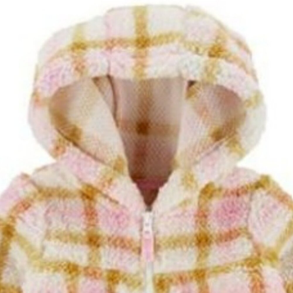NWT. CARTER'S Baby Girl Hooded Sherpa Coverall - Picture 2 of 2